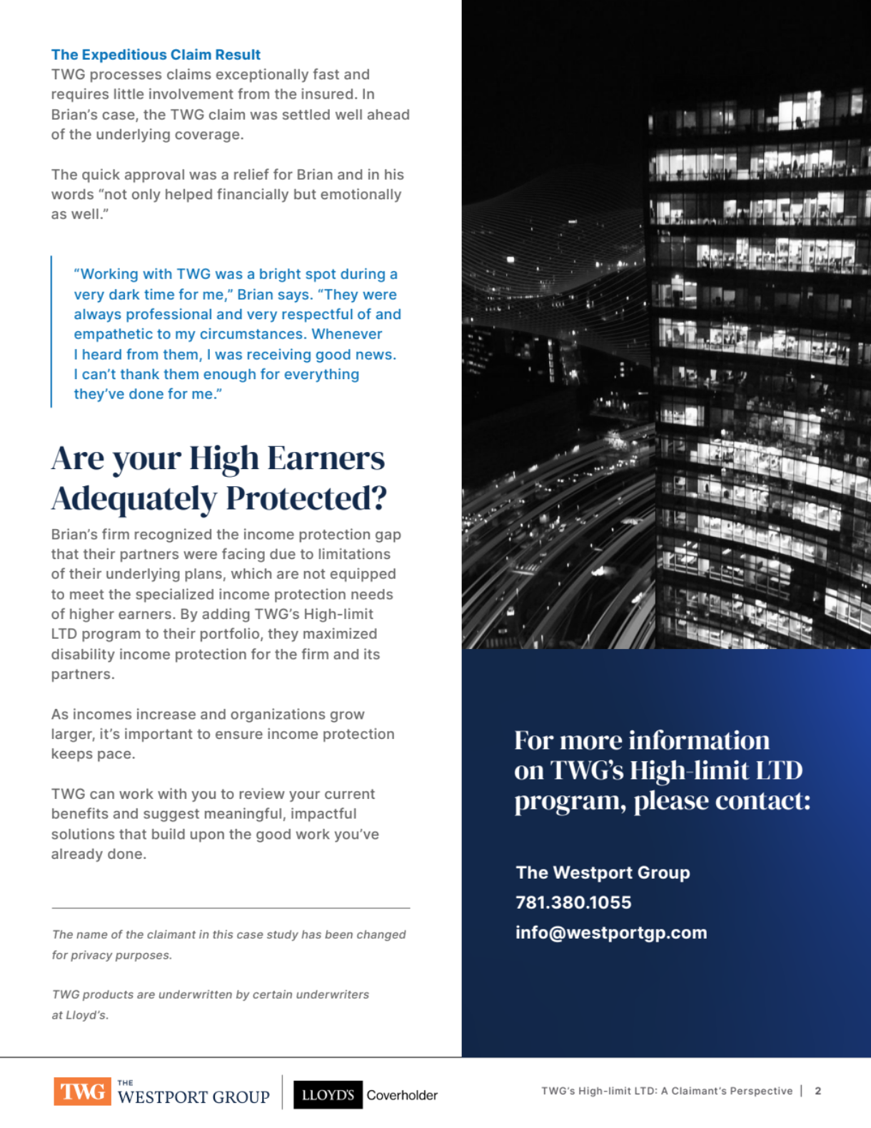 Claimant Case Study 2